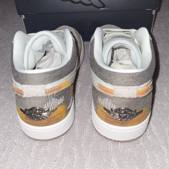 Size 12 - Jordan 1 Low SE Multi Color Sail Distressed IM6664-991 AUTHENTIC NEW! - Picture 7 of 11